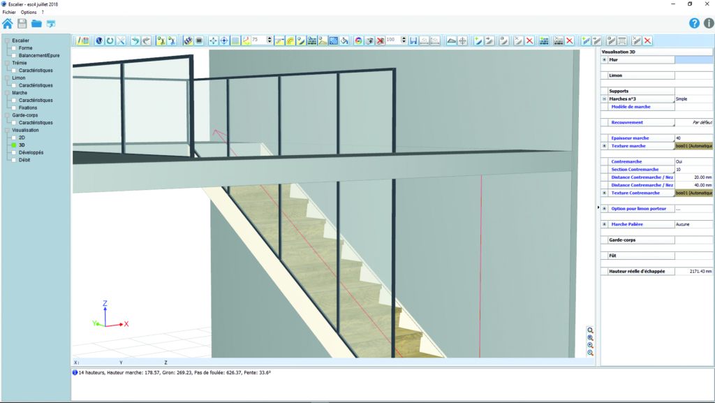 escalier metalcad